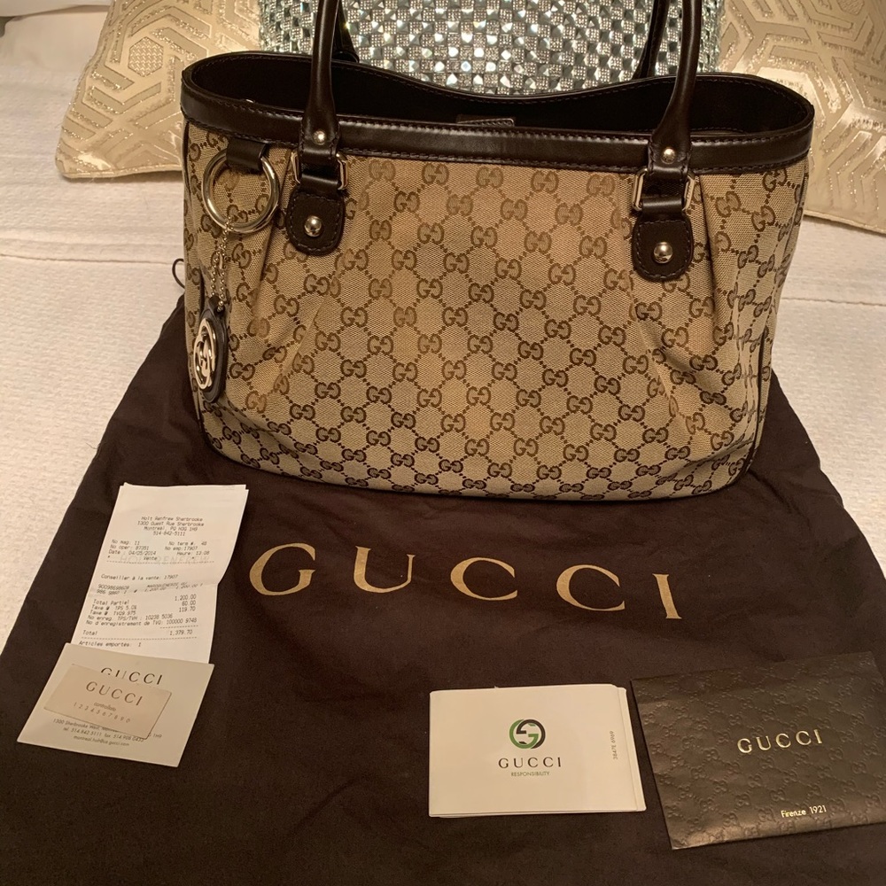 GUCCI Monogram Medium Sukey Top Handle Tote
